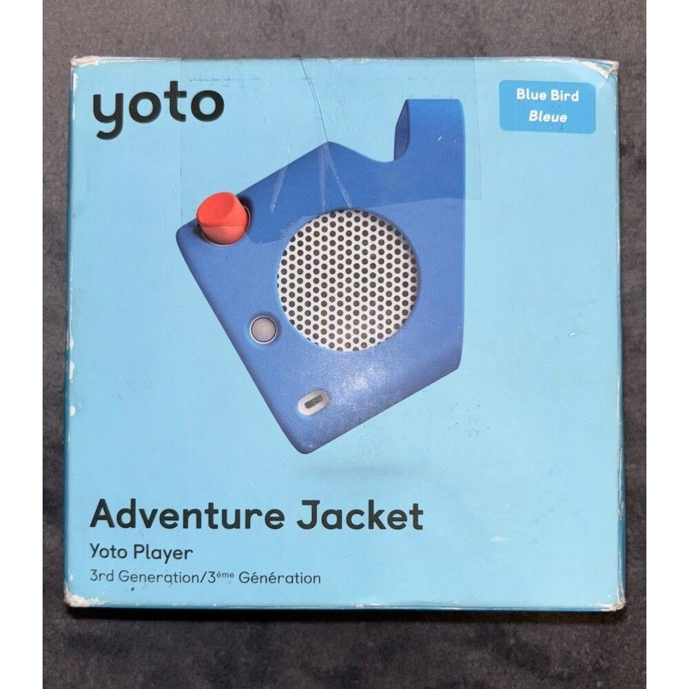 YOTO Player 3rd Gen Adventure Jacket Blue Bird Open Box